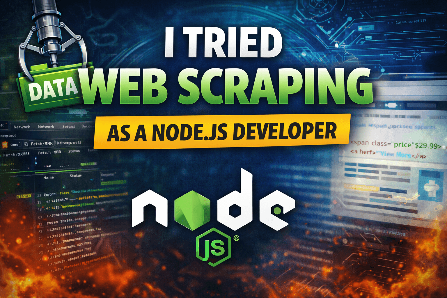 First Time Trying Web Scraping as a Node.js Developer