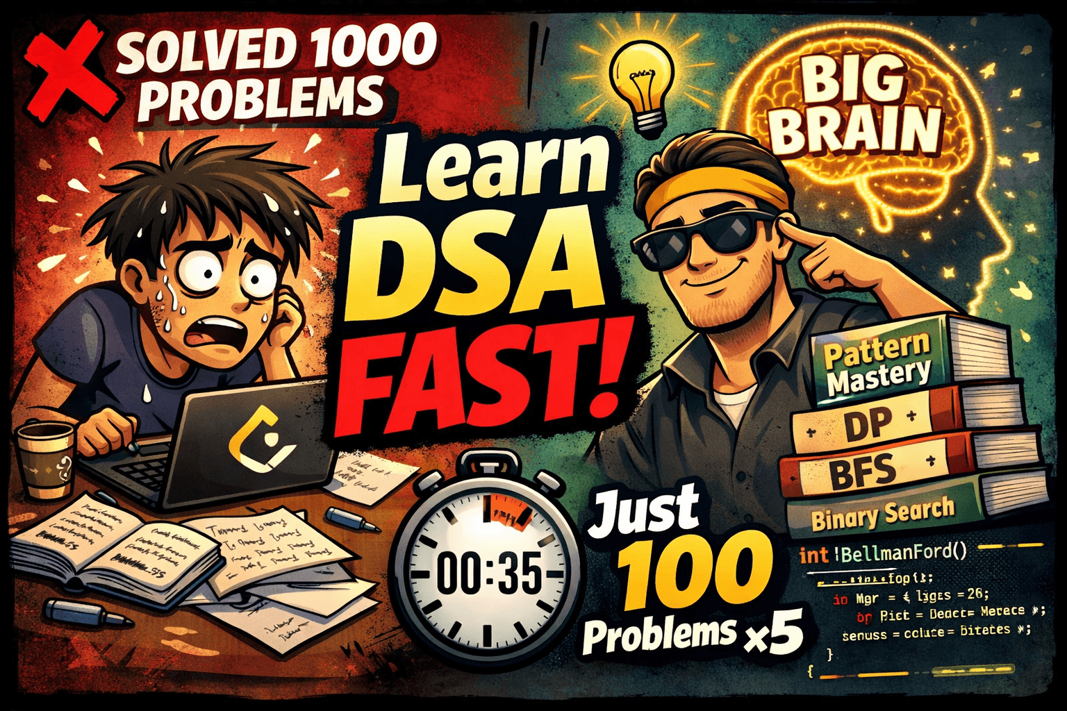 How to Learn DSA Fast Without Solving 1000 LeetCode Problems