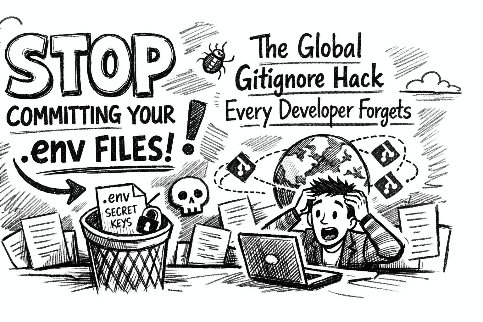 Stop Committing Your .env Files: The Global Gitignore Hack Every Developer Forgets
